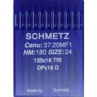 SCHMETZ Leather point needles CANU 37:20 35X16 TRI SIZE 180/24
